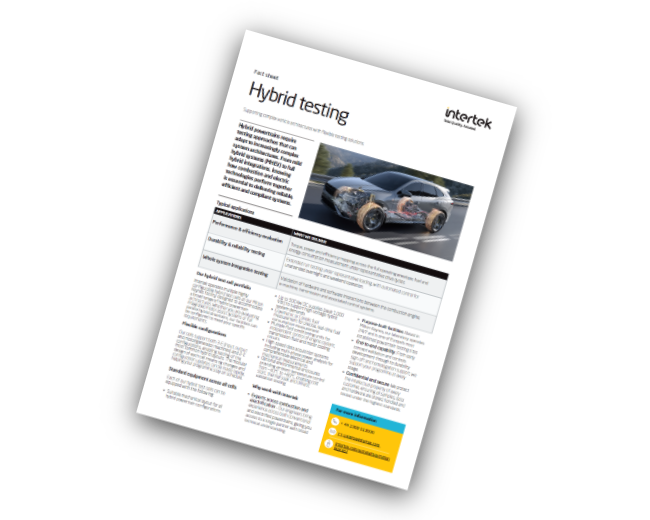 Hybrid testing fact sheet